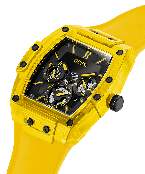 Guess Yellow Silicone Men's Watch GW0203G6