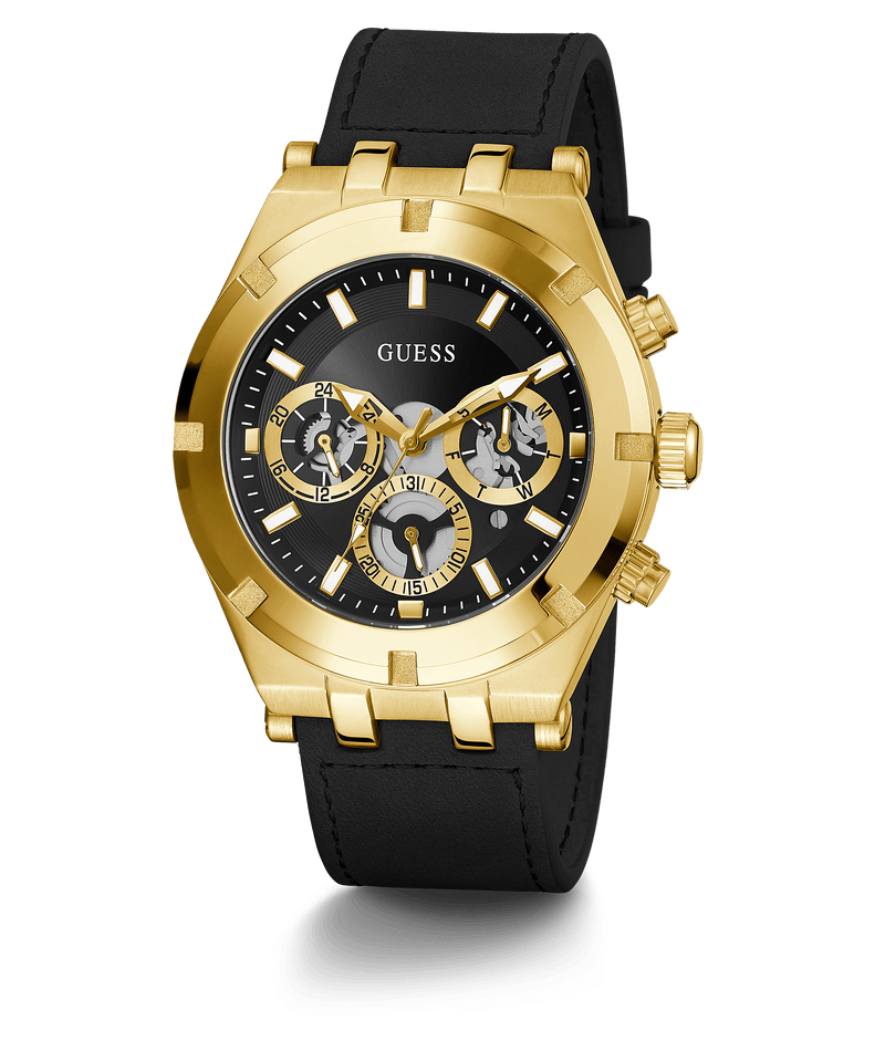 Guess Multi-function Gold & Black Men's Watch GW0262G2