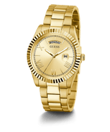 Guess Connoisseur Gold Tone Stainless Steel Watch GW0265G2