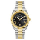 Guess Watch Connoisseur Two-Tone Stainless Steel Black Dial Men's Watch  GW0265G5 - The Watches Men & CO