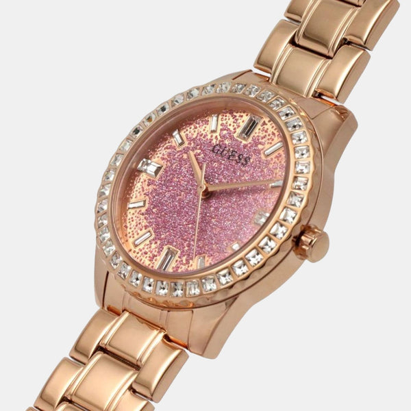 Guess Glitter Burst Rose Gold Tone Women's Watch GW0405L3