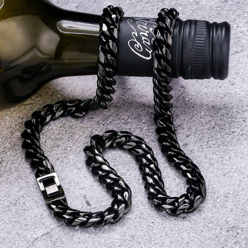 Big Daddy 10mm Black Cuban Chain