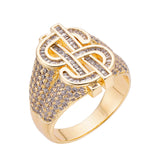 Big Daddy Money Team Baguette Iced Out Ring