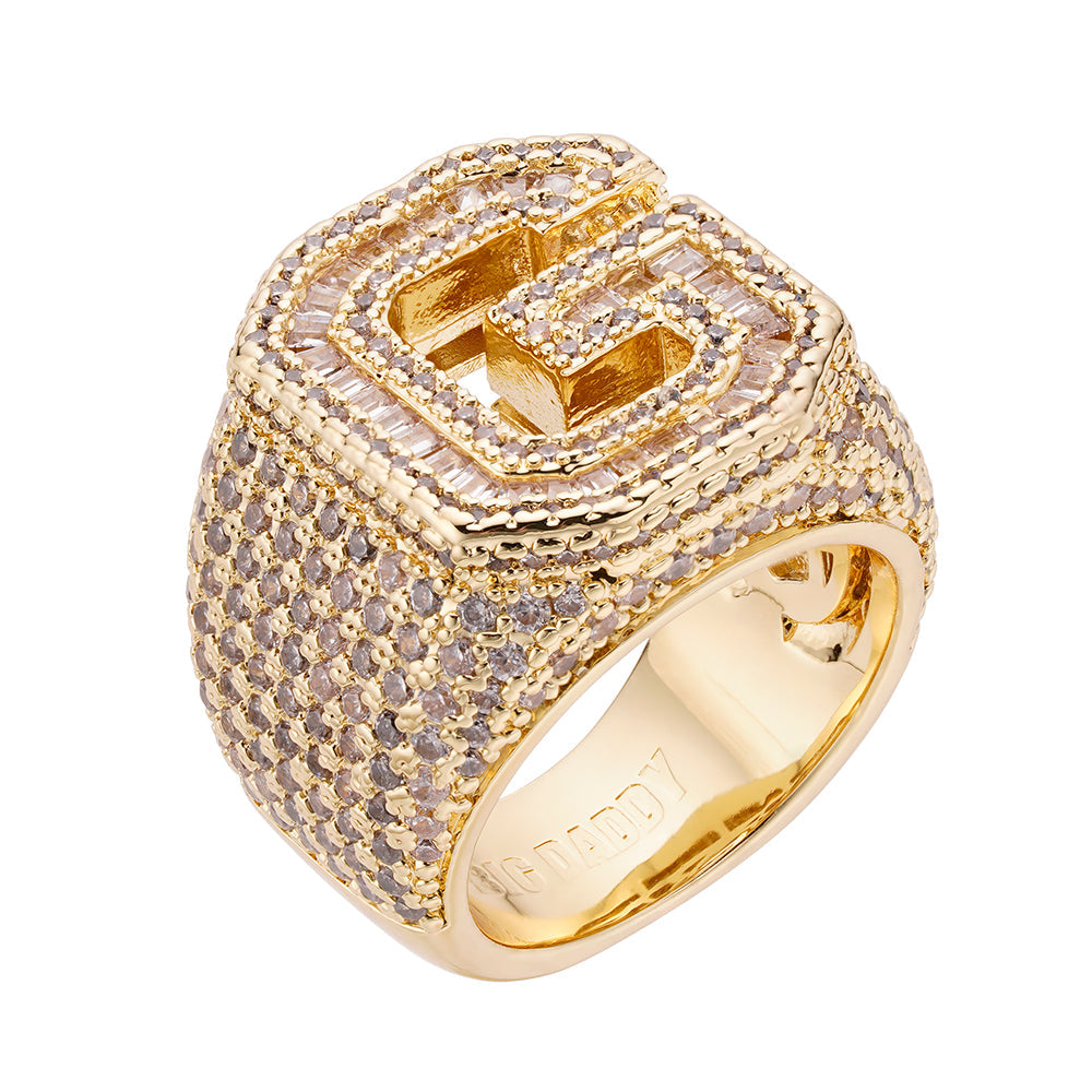 Big Daddy Top G Iced Out Baguette Diamond Ring – The Watches Men & CO