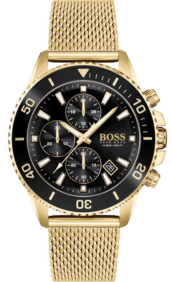 Hugo Boss Admiral Gold Chronograph Men's Watch  1513906 - The Watches Men & CO