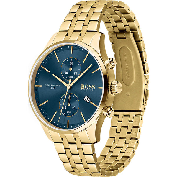 Hugo Boss Associate Gold Chronograph Men's Watch 1513841 - The Watches Men & CO #2