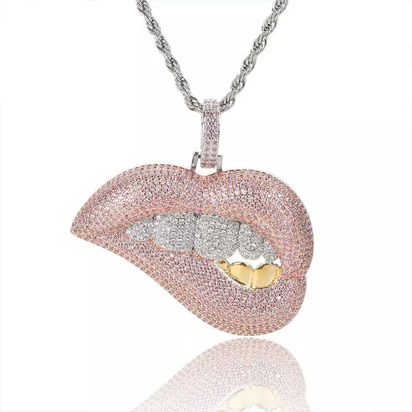 Big Daddy Drip Pink Lip Pendant