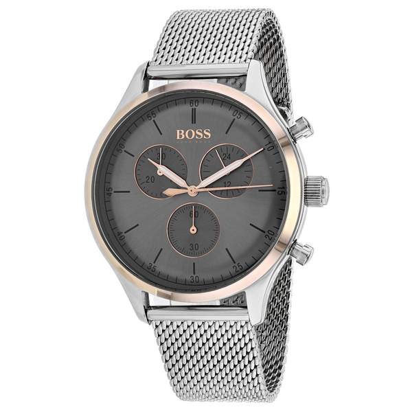 Hugo Boss Companion Chronograph Grey Dial Men's Watch  1513549 - The Watches Men & CO