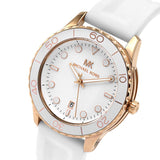Michael Kors Runway White Silicon Strap Women's Watch MK6853 - The Watches Men & CO #3