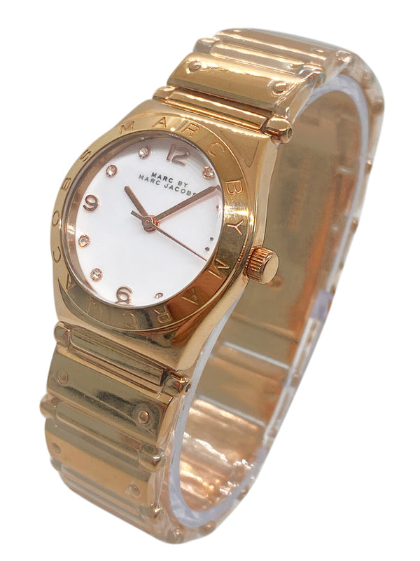 Marc By Marc Jacobs Amy Women's Silver Rose Gold Watch MBM8559
