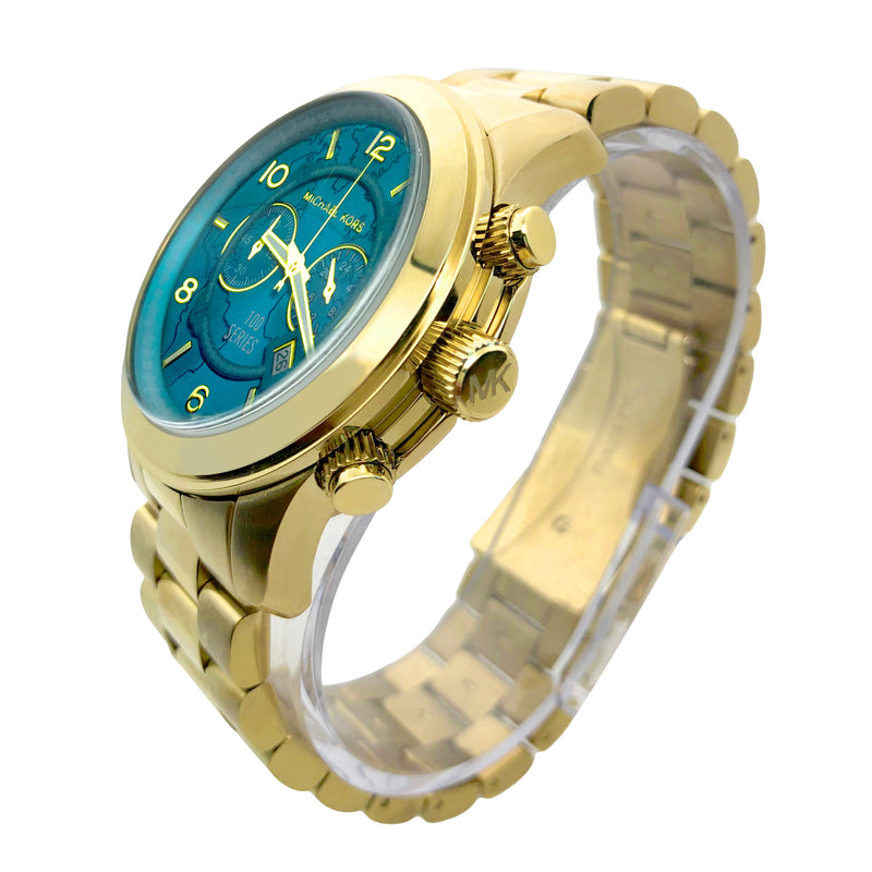 Michael Kors Gold Runway Blue Dial Women's Watch MK8315 – The 