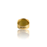 Big Daddy Bling Square Gold Ring