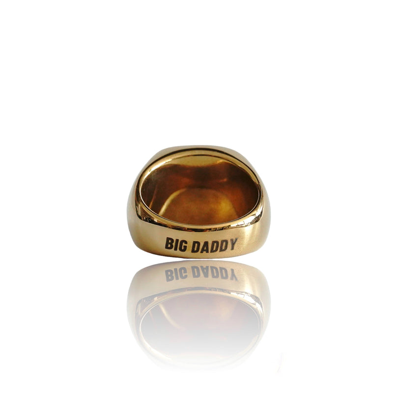 Big Daddy Brown Onyx Gold Ring