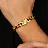 Big Daddy 12mm Miami Cuban Link Gold Bracelet