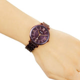 Fossil Jacqueline Wine Ion-plated Ladies Watch ES4100 - The Watches Men & CO #5