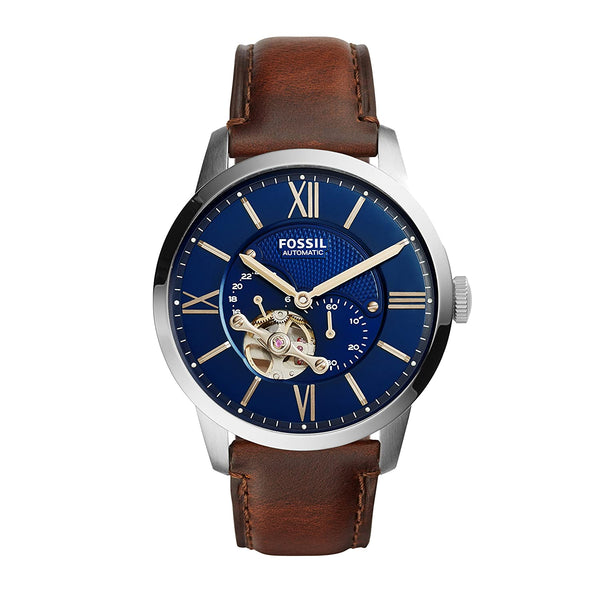 Fossil Townsman Automatic Blue Satin Dial Men's Watch ME3110