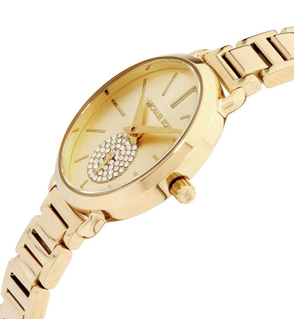 Michael Kors Portia Gold Tone Women's Watch MK3838 - The Watches Men & CO #2