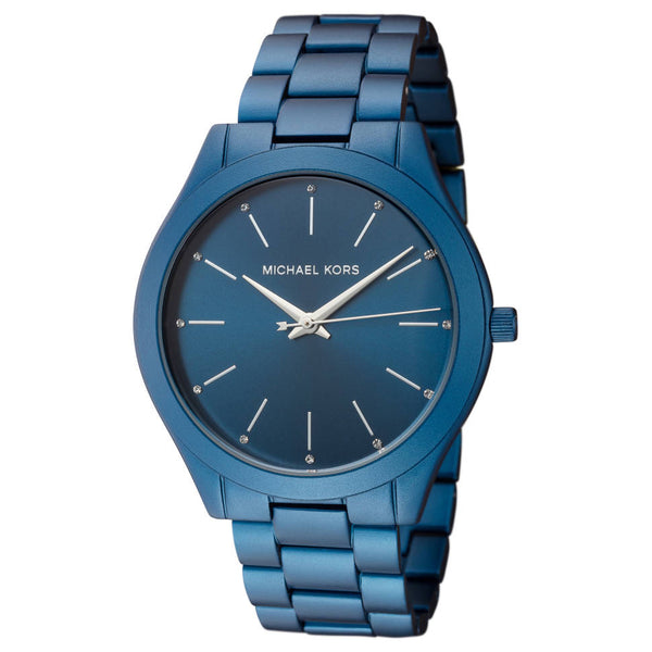 Michael Kors Slim Runway Navy Blue Unisex Watch  MK4503 - The Watches Men & CO
