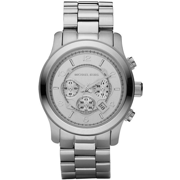 Michael Kors Runway Chronograph Silver Men's Watch  MK8086 - The Watches Men & CO