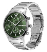 Emporio Armani Chronograph Stainless Steel Green Dial Men's Watch AR11507 - The Watches Men & CO #2