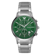 Emporio Armani Chronograph Stainless Steel Green Dial Men's Watch  AR11507 - The Watches Men & CO