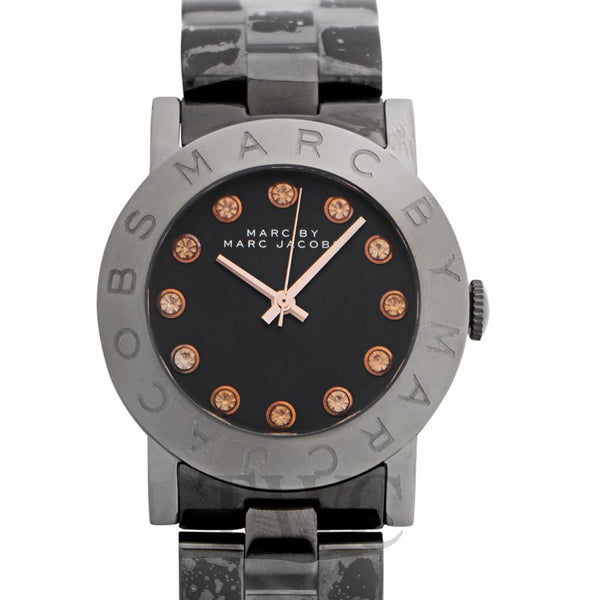 Marc By Marc Jacobs Rock Women's Crystal Black Stainless Steel Watch  MBM8596 - The Watches Men & CO