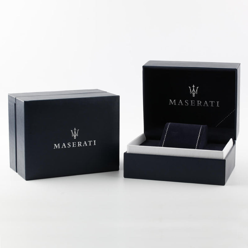 Maserati Circuito Black Dial Black Leather Men's Watch R8851127001
