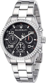 Maserati Chronograph Black Dial Stainless Steel Men's Watch  R8853100012 - The Watches Men & CO