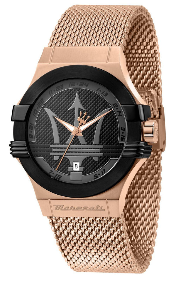 Maserati Potenza Rose Gold Mesh Bracelet   R8853108009 - The Watches Men & CO