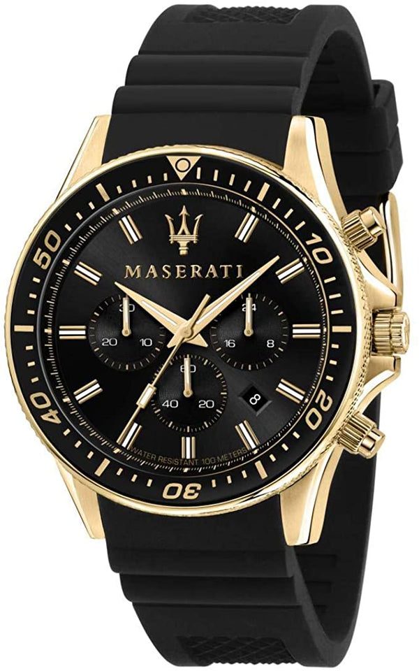 Maserati Sfida Chronograph Black Men's  Watch  R8871640001 - The Watches Men & CO