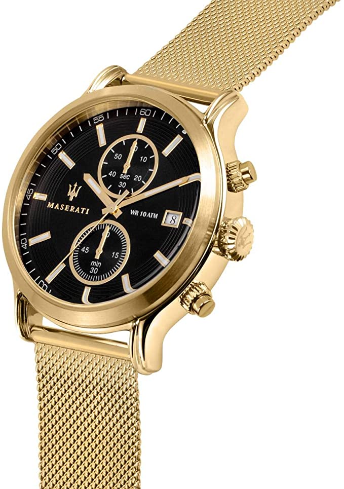 Maserati Epoca 42mm Gold Mesh Men's Watch R8873618007 - The Watches Men & CO #2