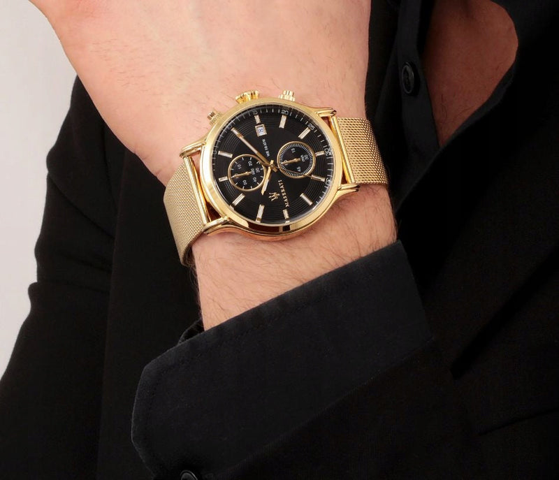 Maserati Epoca 42mm Gold Mesh Men's Watch R8873618007 - The Watches Men & CO #6