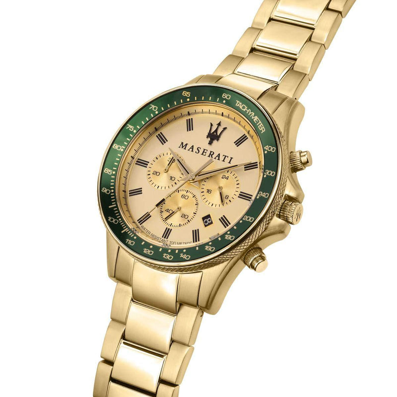 Maserati Sfida Analog Yellow Dial Men's Watch R8873640005 - The Watches Men & CO #4