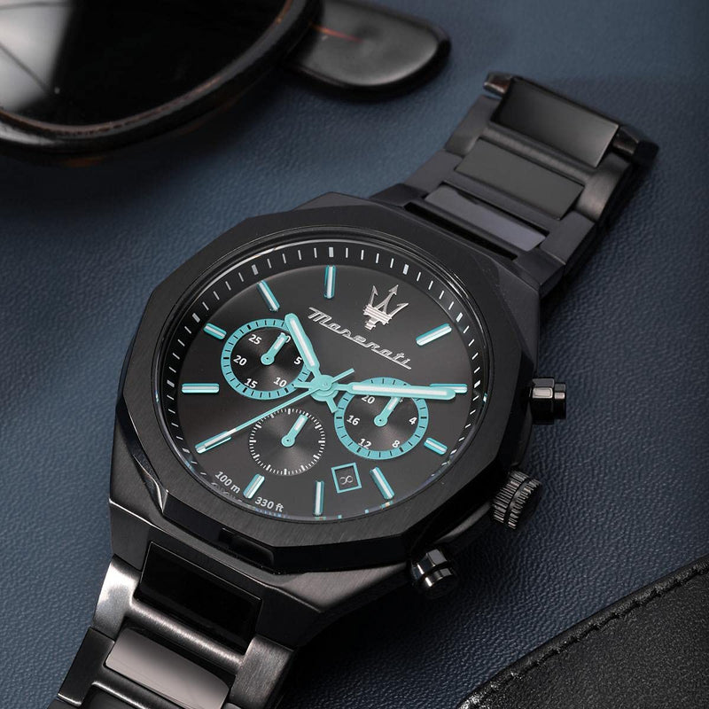 Maserati Stile Analog Black Dial Men's Watch R8873644001 - The Watches Men & CO #6