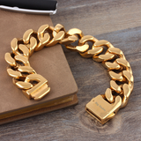 Big Daddy 20mm Chunky Gold Cuban Link Bracelet