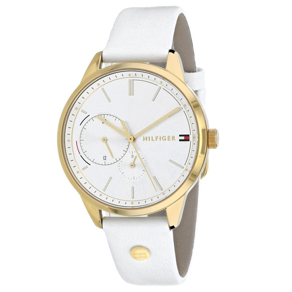 Tommy Hilfiger Brooklyn Silver Dial Leather Strap Ladies Watch  1782018 - The Watches Men & CO
