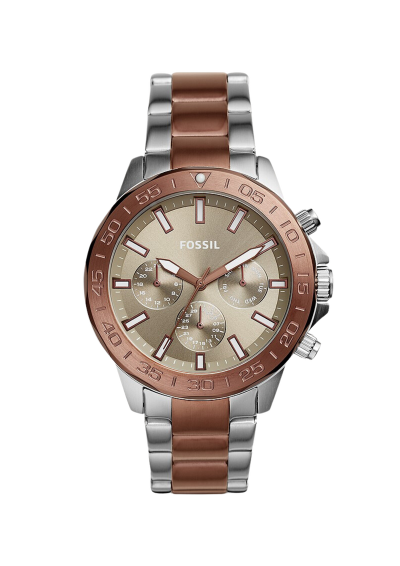 Fossil Bannon Multifunction Copper-Tone Stainless Steel Men's Watch BQ2502