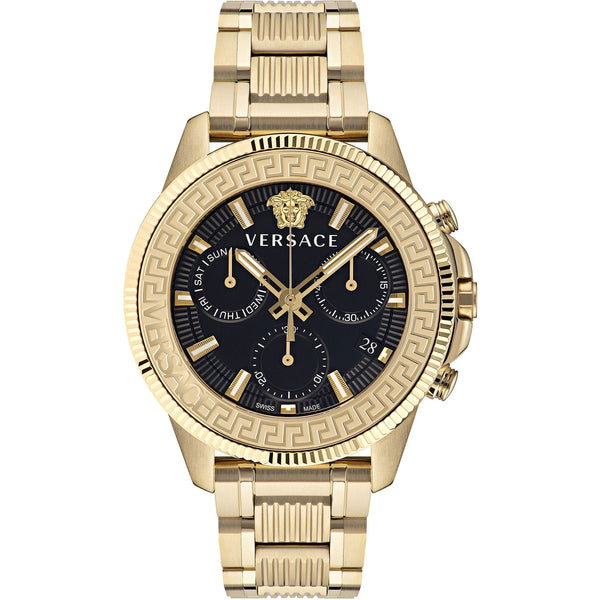 Versace Greca Action Gold Chronograph Men's Watch  VE3J00622 - The Watches Men & CO
