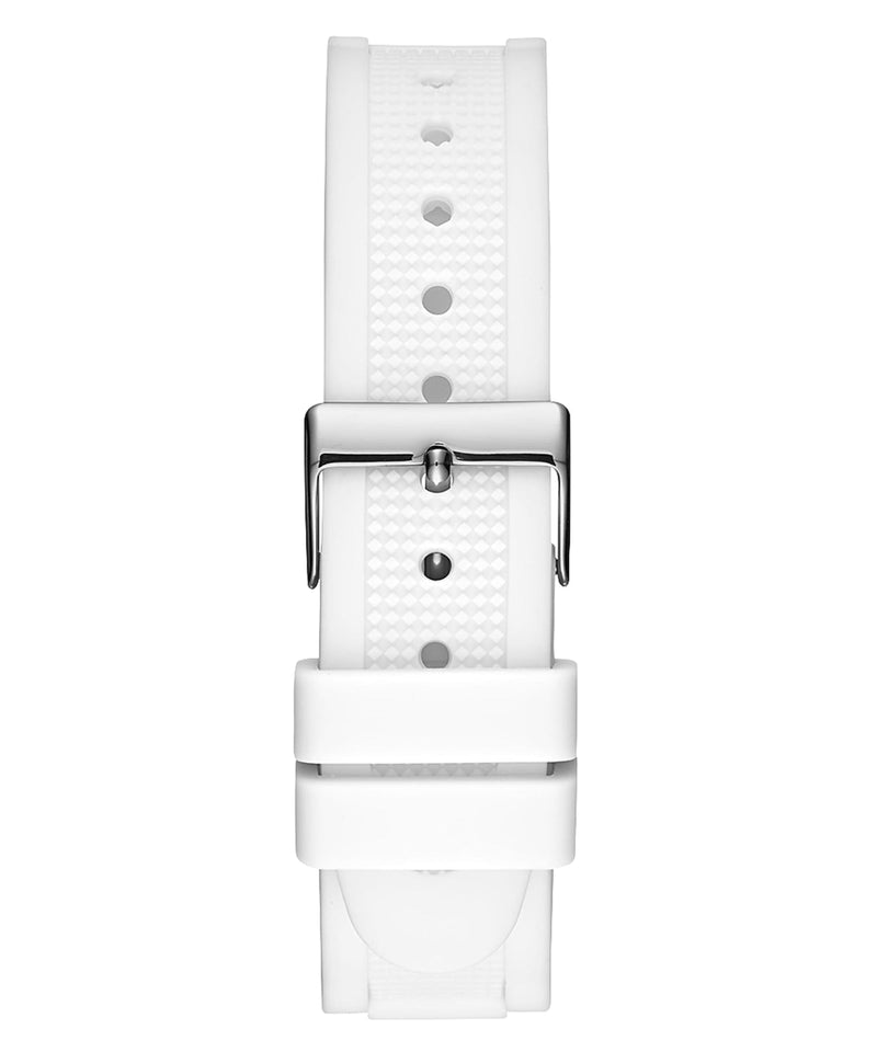 Guess Women's Analog Casual White Silicone Strap Women's Watch W1234L1 - The Watches Men & CO #3