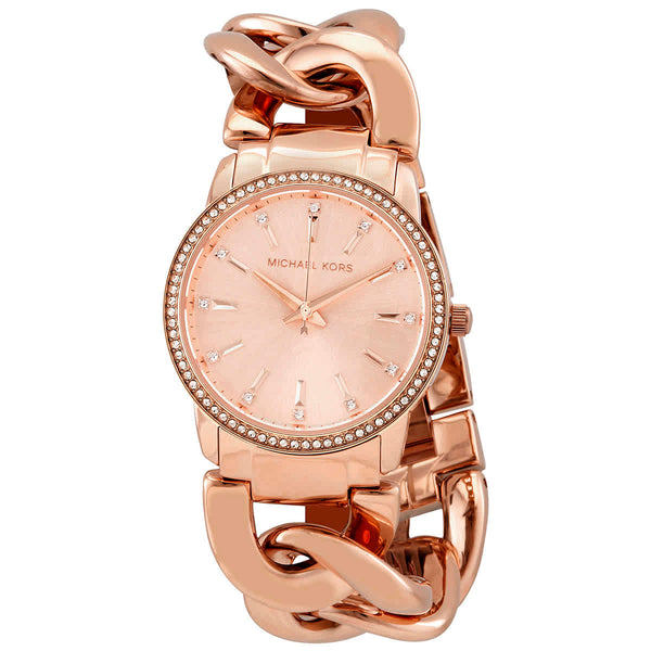 Michael Kors Nini Quartz Crystal Rose Dial Ladies Watch MK3236