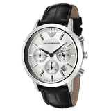 Emporio Armani Classic Chronograph Silver Dial Men's Watch  AR2432 - The Watches Men & CO