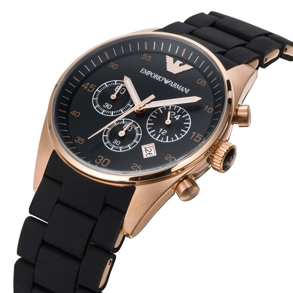 Emporio Armani Chronograph Rose Gold Men's Watch AR5905 - The Watches Men & CO #2