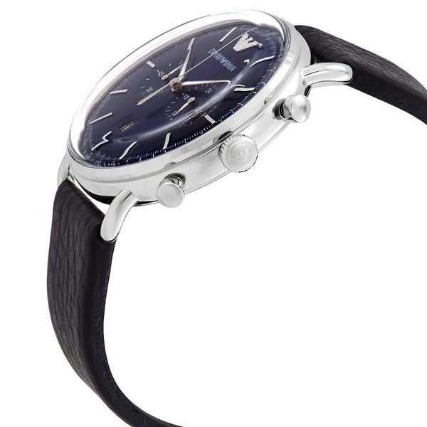 Emporio Armani Aviator Chronograph Quartz Blue Dial Men's Watch #AR11105 - The Watches Men & CO #2
