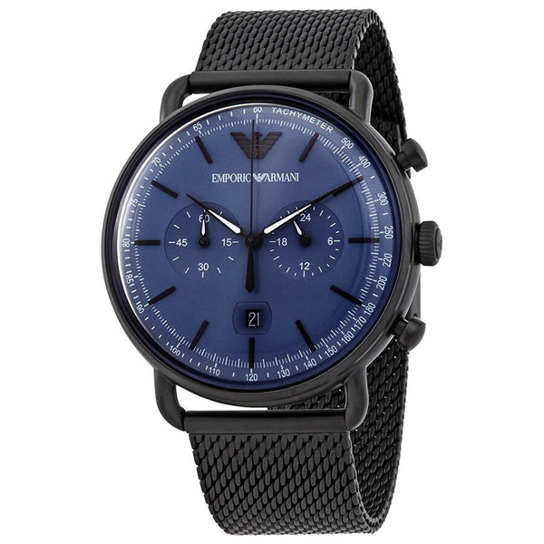 Armani Chronograph Quartz Blue Dial Men's Watch AR11201 - The Watches Men & CO