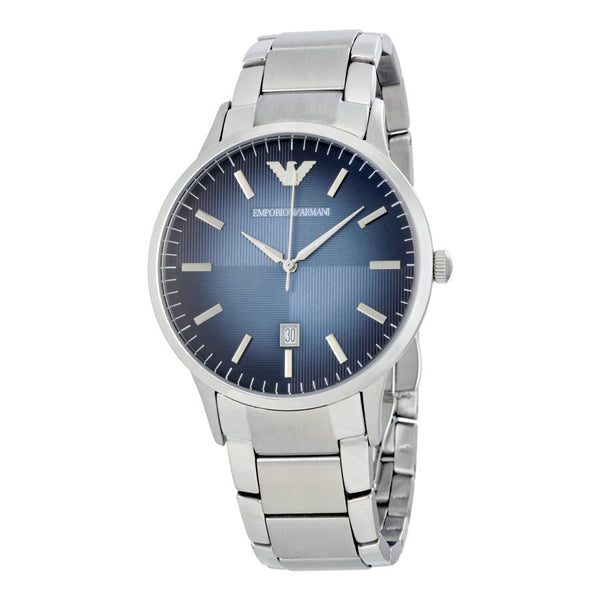 Emporio Armani Classic Blue Textured Dial Men's Watch #AR2472 - The Watches Men & CO