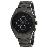 Armani Exchange Chronograph Black Dial Black Ion-plated Men's Watch AX1605 - The Watches Men & CO