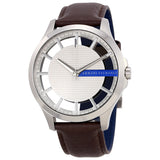 Armani Exchange Dark Brown Leather Strap Men's Watch AX2187 - The Watches Men & CO