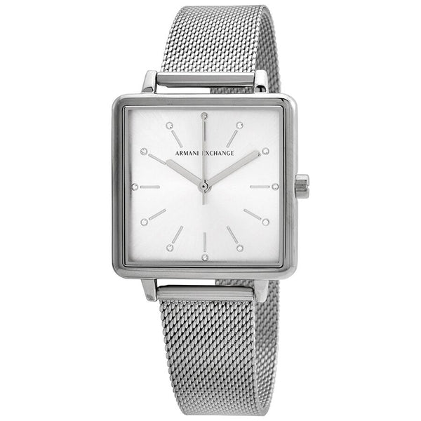 Armani Exchange Lola Quartz Crystal Silver Dial Ladies Watch #AX5800 - The Watches Men & CO