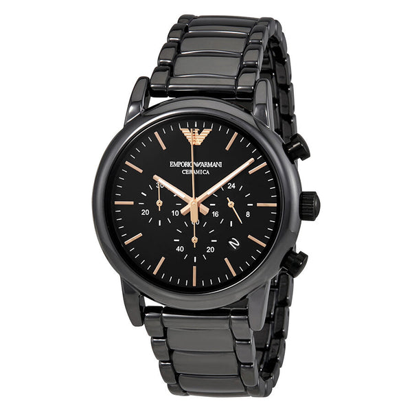 Emporio Armani Luigi Chronograph Black Dial Men's Watch AR1509 - The Watches Men & CO