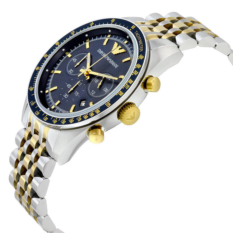 Emporio Armani Navy Chronograph Blue Dial Men's Watch AR6088 - The Watches Men & CO #2